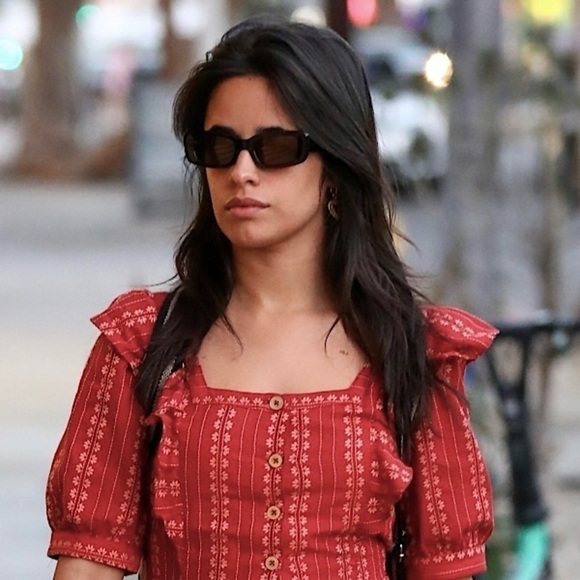 NWT CHRISTY DAWN 70s Floral Stripe Puff Sleeve Ruffled Button Front Midi Dress S - Picture 7 of 12